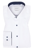 COMFORT FIT Cover Shirt in wit vlakte