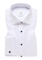 COMFORT FIT Luxury Shirt in wit vlakte
