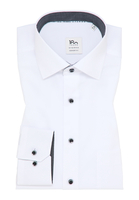 COMFORT FIT Overhemd in wit vlakte