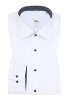 COMFORT FIT Overhemd in wit vlakte