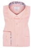 COMFORT FIT Overhemd in zalm vlakte