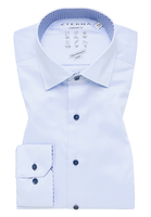 COMFORT FIT Performance Shirt in lyseblå gestructureerd
