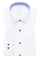 COMFORT FIT Performance Shirt in wit gestructureerd