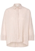 DRIEKWART MOUW BLOUSE 1863 BY ETERNA - PREMIUM LINNEN ZAND UNI