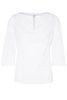 DRIEKWART MOUW BLOUSE 1863 BY ETERNA - PREMIUM SLIM FIT STRETCH WIT