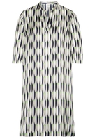 DRIEKWART MOUW BLOUSEJURK 1863 BY ETERNA - PREMIUM BEIGE PRINT