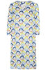 DRIEKWART MOUW BLOUSEJURK 1863 BY ETERNA - PREMIUM BLAUW / WIT / NEON