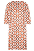 DRIEKWART MOUW BLOUSEJURK 1863 BY ETERNA - PREMIUM ORANJE / KAKI / WIT