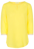 ETERNA DRIEKWART MOUW BLOUSE MODERN CLASSIC GEEL UNI