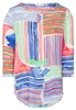 ETERNA DRIEKWART MOUW BLOUSE MODERN CLASSIC KLEURRIJK PRINT