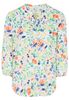 ETERNA DRIEKWART MOUW BLOUSE MODERN CLASSIC KLEURRIJK PRINT