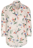 ETERNA DRIEKWART MOUW BLOUSE MODERN CLASSIC KLEURRIJK PRINT
