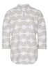 ETERNA DRIEKWART MOUW BLOUSE MODERN CLASSIC OLIJFGROEN PRINT