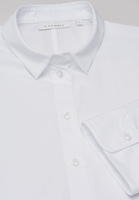 ETERNA DRIEKWART MOUW BLOUSE MODERN CLASSIC POPELINE WIT UNI
