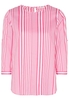 ETERNA DRIEKWART MOUW BLOUSE MODERN CLASSIC ROZE / WIT GESTREEPT