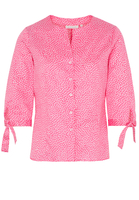 ETERNA DRIEKWART MOUW BLOUSE MODERN CLASSIC ROZE / WIT PRINT