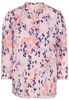 ETERNA DRIEKWART MOUW BLOUSE MODERN CLASSIC ROZE/ BLAUW PRINT