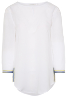 ETERNA DRIEKWART MOUW BLOUSE MODERN CLASSIC WIT UNI