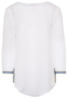 ETERNA DRIEKWART MOUW BLOUSE MODERN CLASSIC WIT UNI