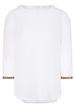 ETERNA DRIEKWART MOUW BLOUSE MODERN CLASSIC WIT UNI
