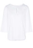ETERNA DRIEKWART MOUW BLOUSE MODERN CLASSIC WIT UNI