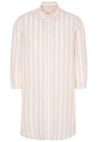 ETERNA DRIEKWART MOUW BLOUSEJURK MODERN CLASSIC BEIGE / WIT GESTREEPT