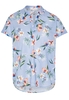ETERNA KORTE MOUW BLOUSE MODERN CLASSIC BLAUW / GROEN / ROOD PRINT