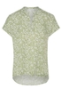 ETERNA KORTE MOUW BLOUSE MODERN CLASSIC GROEN/WIT PRINT