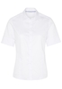 ETERNA KORTE MOUW BLOUSE MODERN CLASSIC JAQUARD WIT MET RELIËF