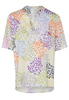 ETERNA KORTE MOUW BLOUSE MODERN CLASSIC KLEURRIJK PRINT