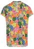 ETERNA KORTE MOUW BLOUSE MODERN CLASSIC KLEURRIJK PRINT