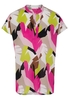 ETERNA KORTE MOUW BLOUSE MODERN CLASSIC KLEURRIJK PRINT