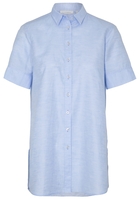 ETERNA KORTE MOUW BLOUSE MODERN CLASSIC LICHTBLAUW UNI
