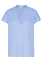 ETERNA KORTE MOUW BLOUSE MODERN CLASSIC LICHTBLAUW UNI