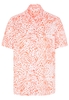 ETERNA KORTE MOUW BLOUSE MODERN CLASSIC ORANJE / WIT PRINT