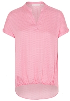ETERNA KORTE MOUW BLOUSE MODERN CLASSIC ROZE / WIT PRINT