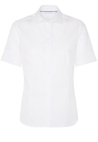 ETERNA KORTE MOUW BLOUSE MODERN CLASSIC STRETCH WIT UNI