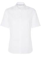 ETERNA KORTE MOUW BLOUSE MODERN CLASSIC STRETCH WIT UNI