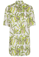 ETERNA KORTE MOUW BLOUSEJURK MODERN CLASSIC GREON/WIT PRINT