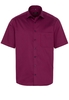 ETERNA KORTE MOUW OVERHEMD COMFORT FIT BORDEAUX MET RELIËF