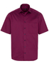 ETERNA KORTE MOUW OVERHEMD COMFORT FIT BORDEAUX MET RELIËF