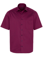 ETERNA KORTE MOUW OVERHEMD COMFORT FIT BORDEAUX MET RELIËF
