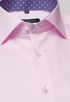 ETERNA KORTE MOUW OVERHEMD COMFORT FIT COOL SHIRT SATIJNBINDING ROZE