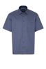 ETERNA KORTE MOUW OVERHEMD COMFORT FIT KETTLANCÈ DONKERBLAUW MET
