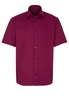 ETERNA KORTE MOUW OVERHEMD COMFORT FIT KETTLANCÈ ROOD MET RELIËF
