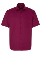 ETERNA KORTE MOUW OVERHEMD COMFORT FIT KETTLANCÈ ROOD MET RELIËF