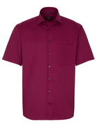 ETERNA KORTE MOUW OVERHEMD COMFORT FIT KETTLANCÈ ROOD MET RELIËF