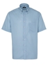 ETERNA KORTE MOUW OVERHEMD COMFORT FIT OXFORD GROEN/BLAUW PRINT