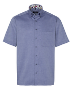 ETERNA KORTE MOUW OVERHEMD COMFORT FIT OXFORD JEANS BLAUW UNI