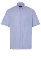 ETERNA KORTE MOUW OVERHEMD COMFORT FIT OXFORD LICHTBLAUW / WIT